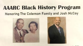 AAARC Black History Program: Honoring The Coleman Family and Josh McCoy